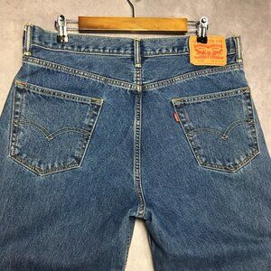 Levis Mens 550‎ Relaxed Fit Blue Jeans size 34 36x34 Cotton Denim Pants Copper